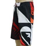 Men's Polyester Satin Placement printed Board Shorts