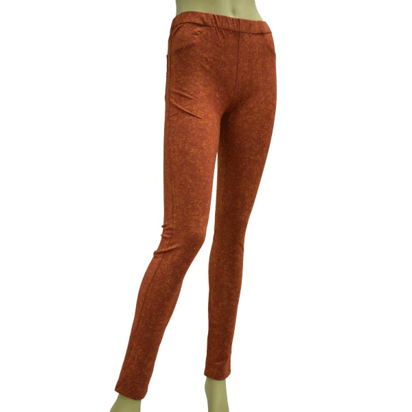 Girls' Knitted 4 way stretch Capri Leggings with multi colors washed,  01-4905 - JETROAD International Ltd.