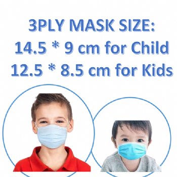 3 Ply Disposable face mask for Child
